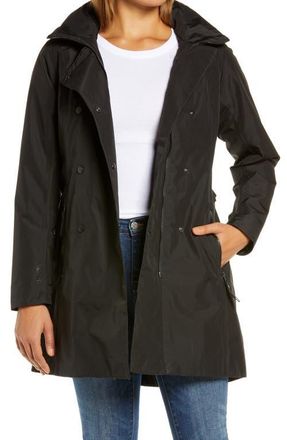 Helly Hansen Welsey II Insulated Waterproof Trench Coat in Black at Nordstrom, Size Large