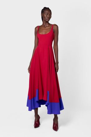 Roksanda Ilincic Awn Floaty Midi Dress in Amaranthus at Nordstrom, Size 10