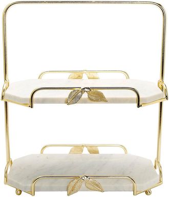 Alice Pazkus 2-Tier Marble Centerpiece