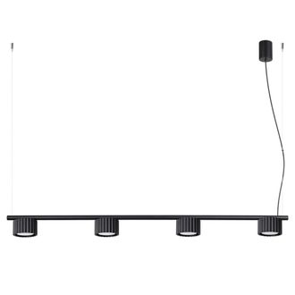 Sollux Lighting Ara&ntilde;a negro aluminio alt. 208 cm
