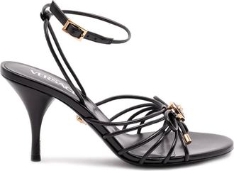 Versace 85 mm sandalen met Medusa-applicatie en hak - Zwart