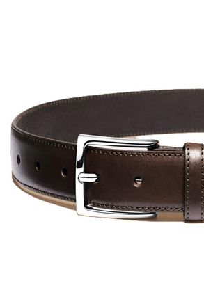 CHARLES TYRWHITT Leather Formal Belt in Chocolate Brown at Nordstrom, Size 34