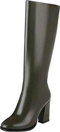 Generic Womens Knee High Boots Autumn Winter High Boots Zipper Heels Long Shoes