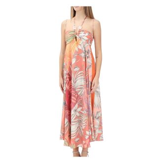 Simona Corsellini Longette Empire Jurk - Dames - Jurken - Veelkleurig - Maat: XS Poliester