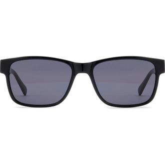 Fossil 58mm Rectangular Sunglasses in Black/Grey at Nordstrom