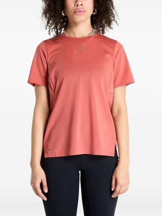 Craft logo-print T-shirt - women - Recycled Polyester/Rubber - M - Red