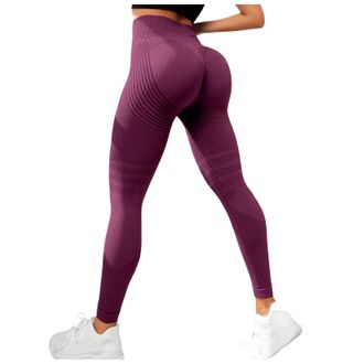 Generic Compression 3D Leggings Womens Anti Cellulite Compression Leggings High Waist Push Up Yoga Trousers with Abdominal Control Opaque Figure Shaping Booty