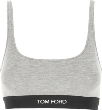 Tom Ford Modal Signature Bralette - Dames - Sport BHs - Grijs - M - Leer - Fitness