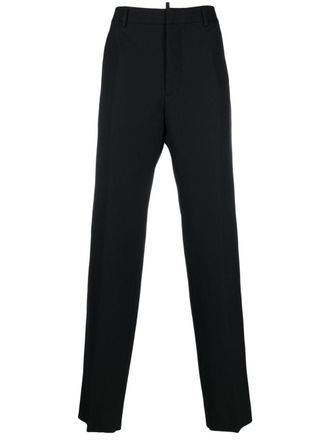 Dsquared2 Pantaloni sartoriali con placca logo - Nero