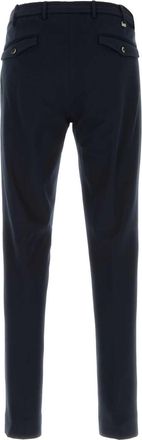 Pantaloni Torino Mens Midnight Blue Stretch Viscose Blend Pant Pantaloni Trousers