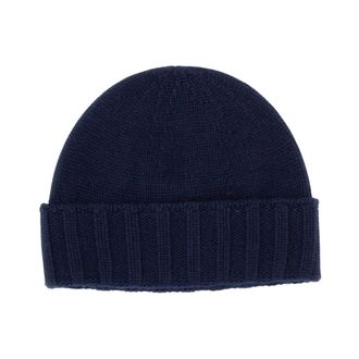 Drumohr Cable Knit Beanie - - Accessories - Donna - Blu - ONE SIZE