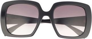 Alexander McQueen 54mm Square Sunglasses in Black Black Grey at Nordstrom Rack