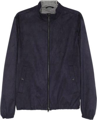 Herno Jassen - Heren - Bomber jackets - Blauw - M - Jassen