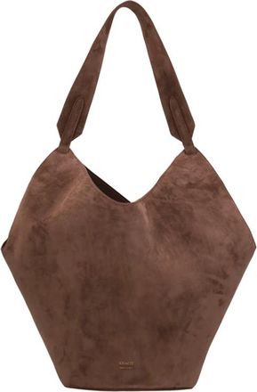 Khaite Lotus Small Tote - Dames - Shoppers - Bruin - ONE Size - Leer - Tassen