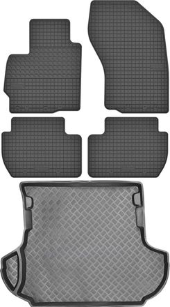 OEM Juego De Alfombrillas De Goma Para Coche Y Alfombrilla Para Maletero Para Mitsubishi Outlander Ii Suv (2007-2013)