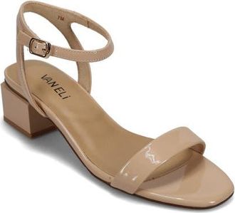 Vaneli Cordie Ankle Strap Sandal in Beige at Nordstrom, Size 7.5