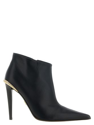 Giuseppe Zanotti Black Lamb Leather Ankle Womens Boots