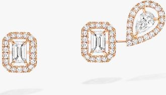 Messika My Twin 1+2 Pink Gold Diamond Earrings