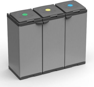 Stark Mobile Per Raccolta Differenziata Con Doppia Apertura - 102x39,5x85 Cm