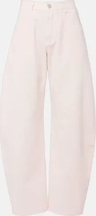 Alaia Ala&iuml;a High-rise barrel-leg jeans
