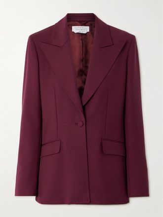 Gabriela Hearst Blazer In Lana Leiva - Bordeaux