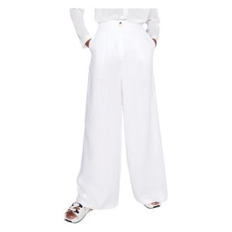 A|X Armani Exchange Dames, Broeken, Wit, Maat: XS Linnen