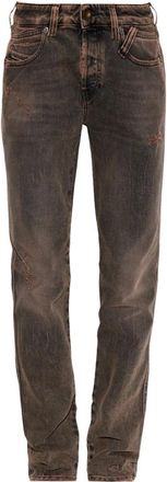 Diesel 1992 D-Jiann-Rs Jeans - Dames - Regular Fit Jeans - Bruin - W30 - Katoen - Jeans