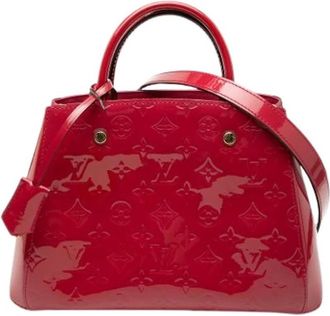 Louis Vuitton Pre-owned Handbags, female, Red, Size: ONE SIZE Pre-owned Vintage Leather Handbag