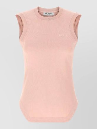 The Attico reese crew neck sleeveless top design