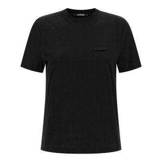 Jacquemus Dames, Tops, Zwart, Maat: M Katoen