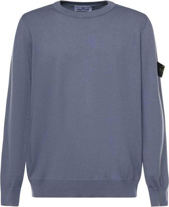 Stone Island Cotton Sweater With Logo