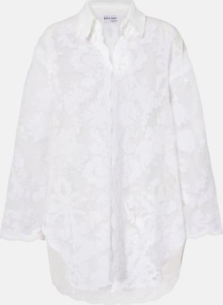 Juliet Dunn Embroidered cotton shirt