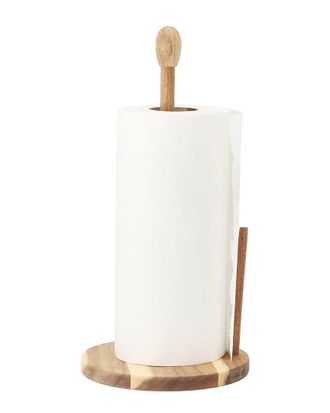 MegaChef 14In Acacia Wood Paper Towel Holder