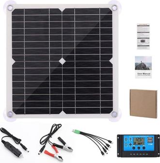 OEM Kit De Panel Solar, Cargador Solar Reutilizable Y Port&aacute;til, Cargador Solar Flexible De Energ&iacute;a Solar, Panel De Carga De Bater&iacute;a De Autom&oacute;vil De 12 V C