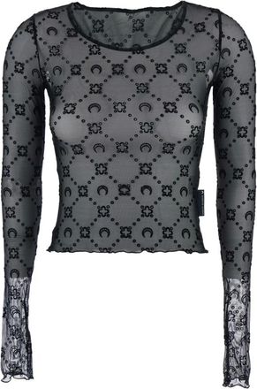 Marine Serre Donna, Top, Nero, S, new