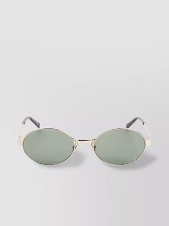 Saint Laurent oval metal frame sunglasses with tonal frames