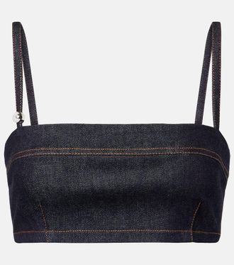 Jacquemus Bisou De-Nimes denim bra top