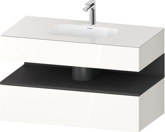 Duravit Qatego Lavabo Encastrado Con Base De Lavabo Consola, - Duravit