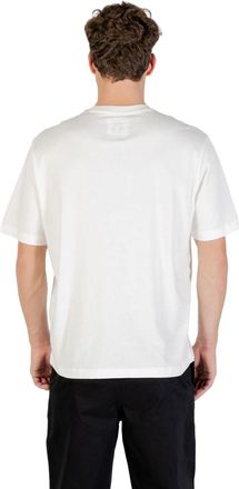 A|X Armani Exchange Logo-Print Cotton T-Shirt - Cream