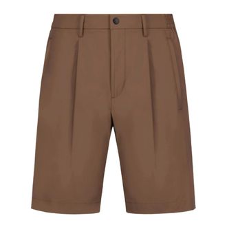 People of Shibuya Casual Shorts, male, Brown, Size: 2XL Brak Bermuda Shorts