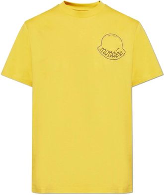Moncler Hombre, Camisetas, Amarillo, Talla: M