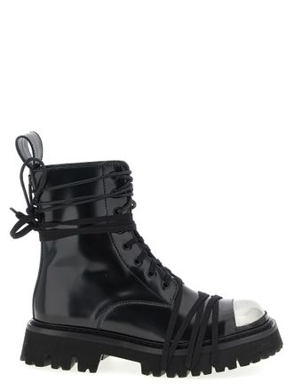 Moschino Womens Combat Combat Boots