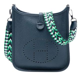 Herm&egrave;s Pre-owned Canvas shoulder-bags - Dames - Pre-owned - Blauw - Maat: ONE Size
