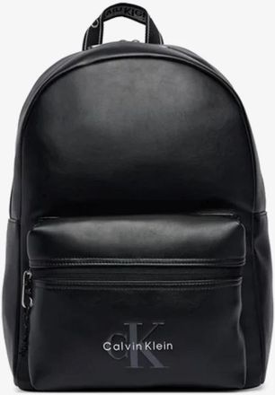 Calvin Klein Bold Logo Webbing Backpack - Heren - Rugzakken - Zwart - ONE Size - Leer - Tassen