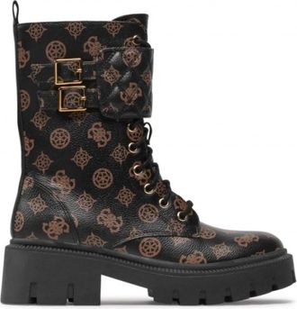 Guess Lace-up Boots - Dames - Veterlaarzen - Zwart - 40 EU - Schoenen