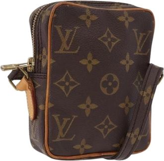 Louis Vuitton Pre-owned Mini Danube Schoudertas - Dames - Vintage Schoudertas - Bruin - ONE Size - Leer - Vintage