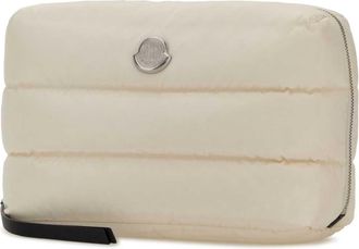 Moncler Womens White Fabric Beauty Case 051 Accessory