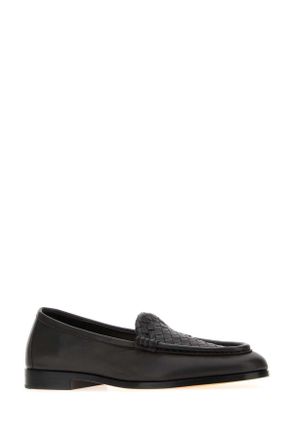Bottega Veneta Womens Dark Brown Leather Silenzio Loafers Espresso Mocassini