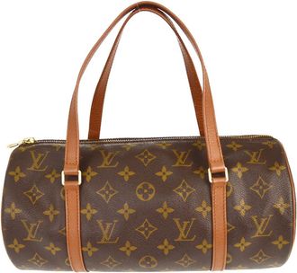 Louis Vuitton Papillon Monogram Canvas Brown Canvas Handbag (Pre-Owned)