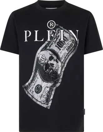 Philipp Plein T-Shirt Met Ronde Hals En Korte Mouwen Skull